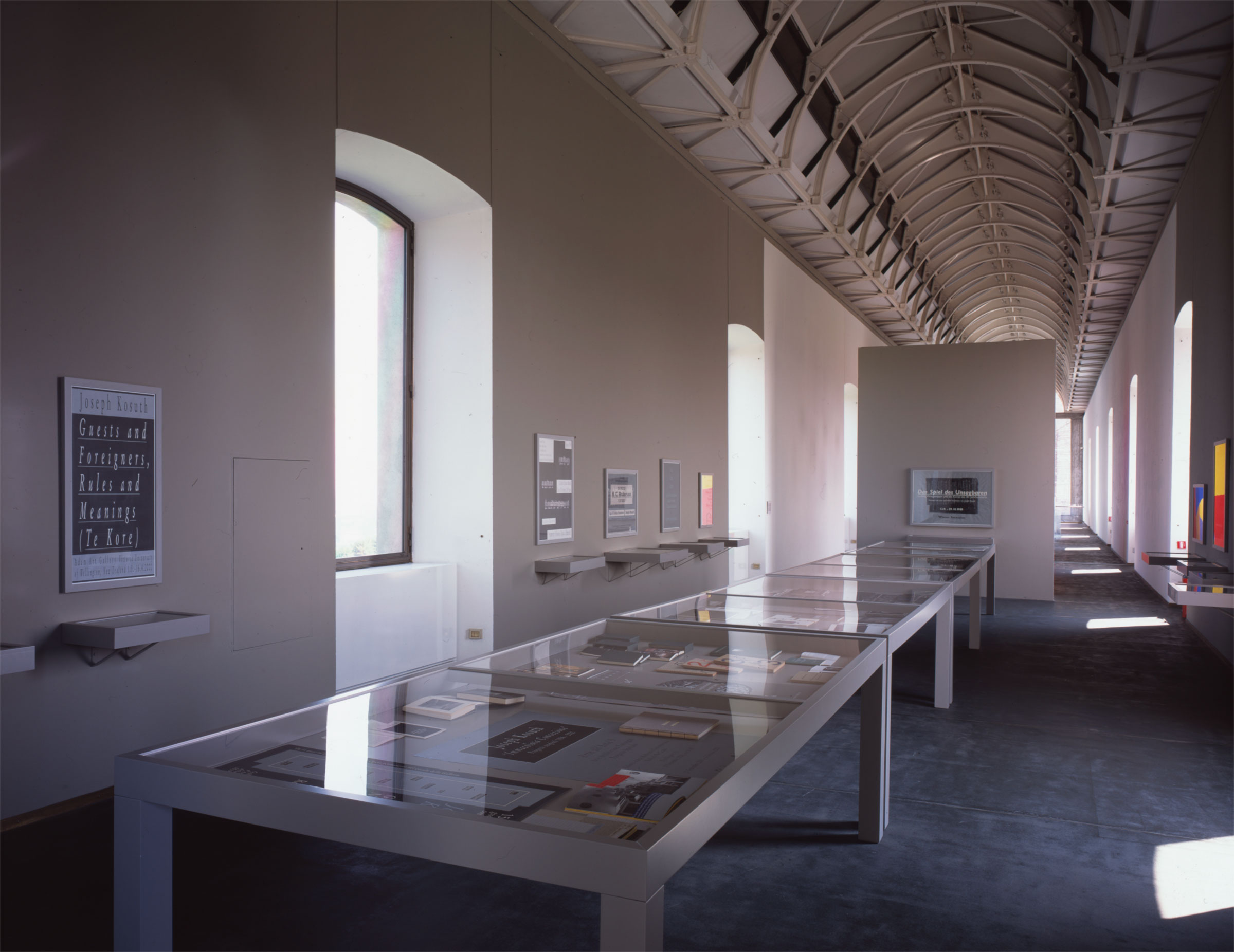 Joseph Kosuth, veduta espositiva